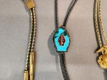 3 Gen. Gray bolo ties