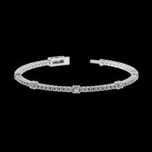 2.16 CtwVS/SI1 Diamond 14K White Gold Bracelet (ALL DIAMOND ARE LAB GROWN)