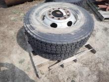 (2) 11R-22.5 Tires & Rims