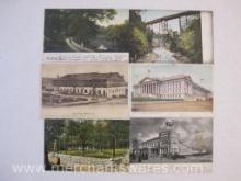 Six Antique Postcards from Early 1900s including Watkins Glen NY, Libby Prison Richmond VA, US