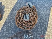 3/8" CHAIN WITH 2 HOOKS