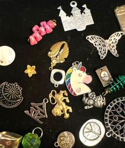 Large Lot of Pendants and Charms