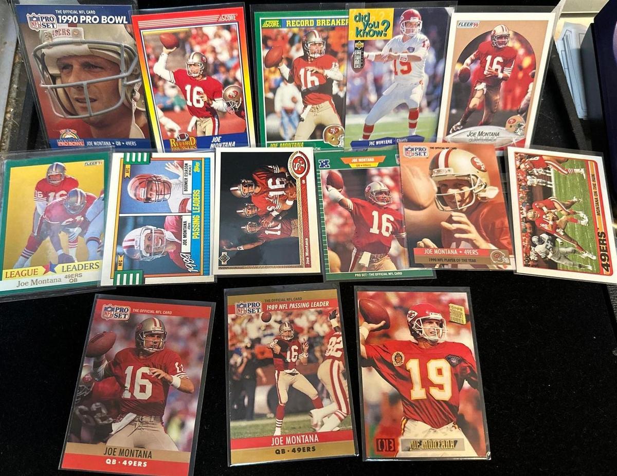 Joe Montana card Collection