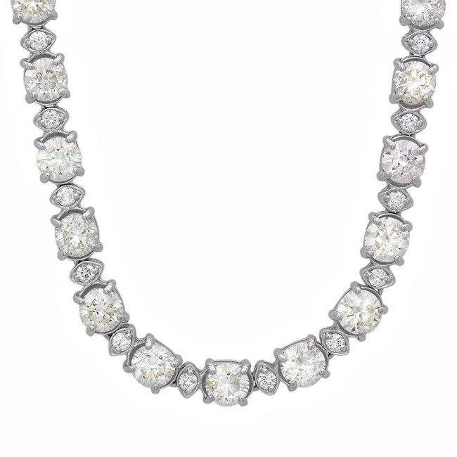 18k White Gold 17ct Diamond Necklace