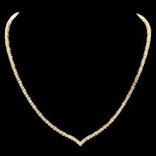 18k Yellow Gold 8.50ct Diamond Necklace