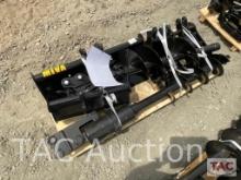 New (9) Piece Mini Excavator Attachment Set