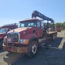 2005 Mack Cv713 Granite Crane Loader Truck