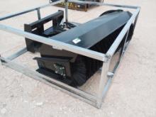 Unused 2023 Wolverine PAB-11-72W Heavy Duty Hydraulic Angle Broom (Skid Steer Attachment)