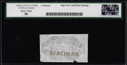Specimen Third Issue Ten Cents Fractional Note Fr.1255SP Legacy About New 50