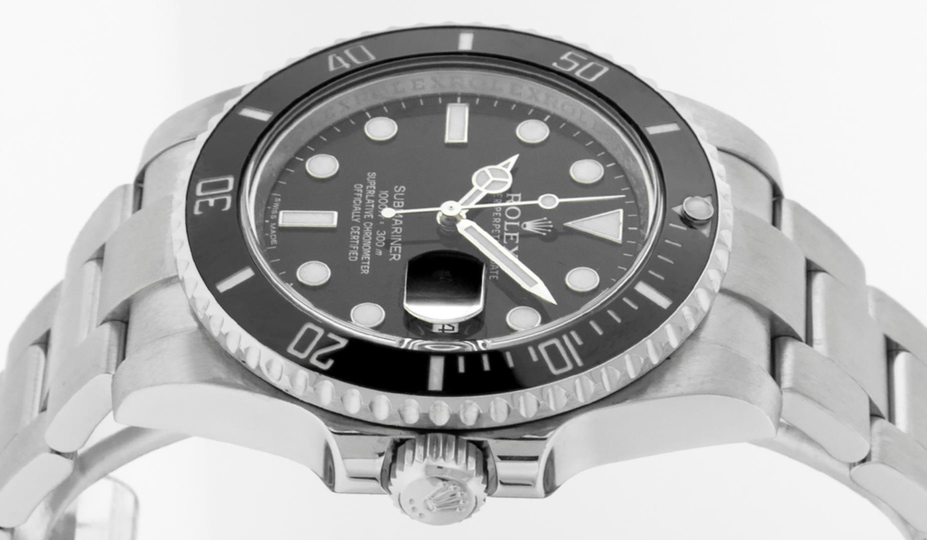 Rolex Mens Stainless Steel Submariner Wristwatch