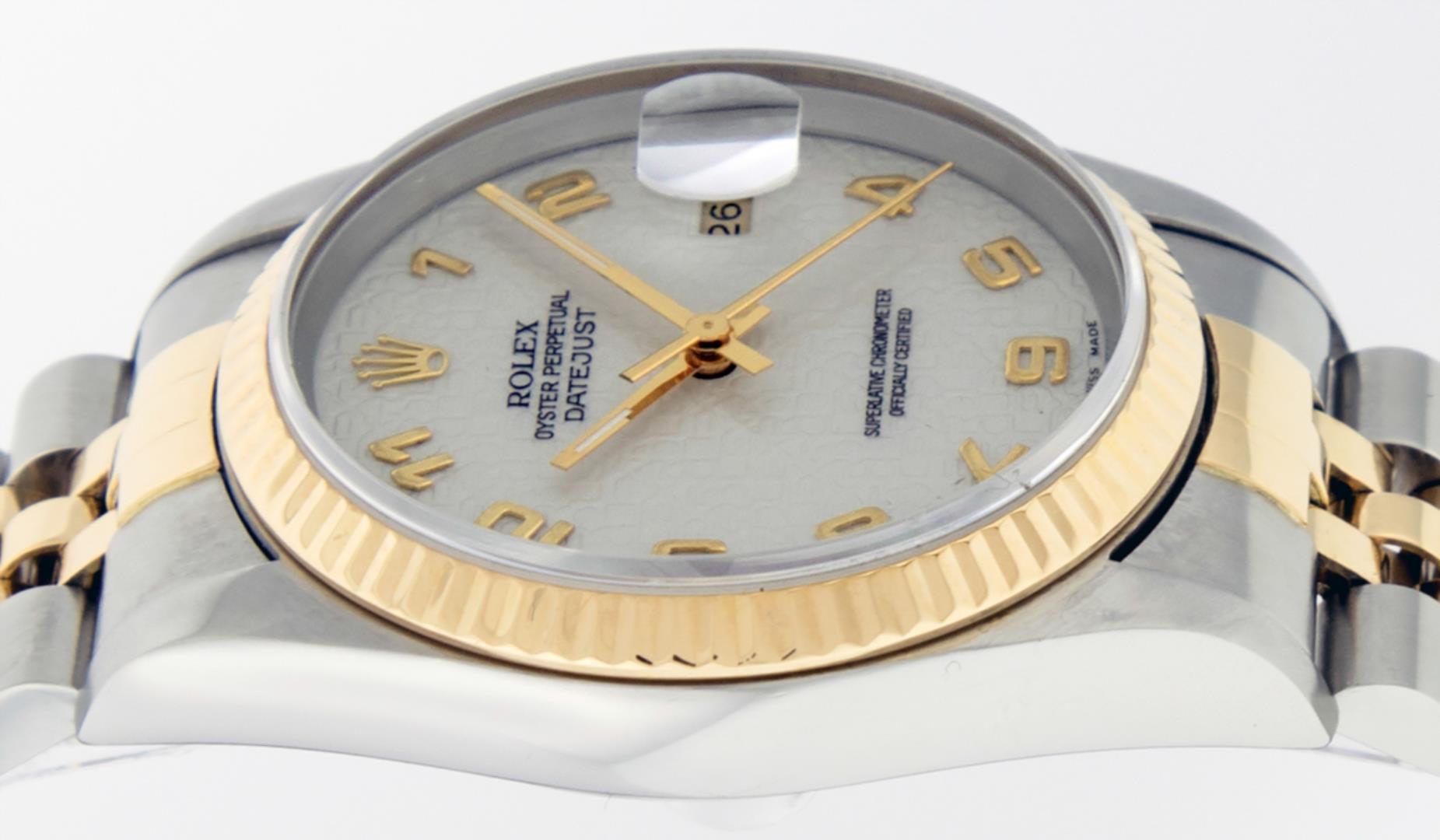 Rolex Men's Two Tone Cream Jubilee Datejust Wristwatch