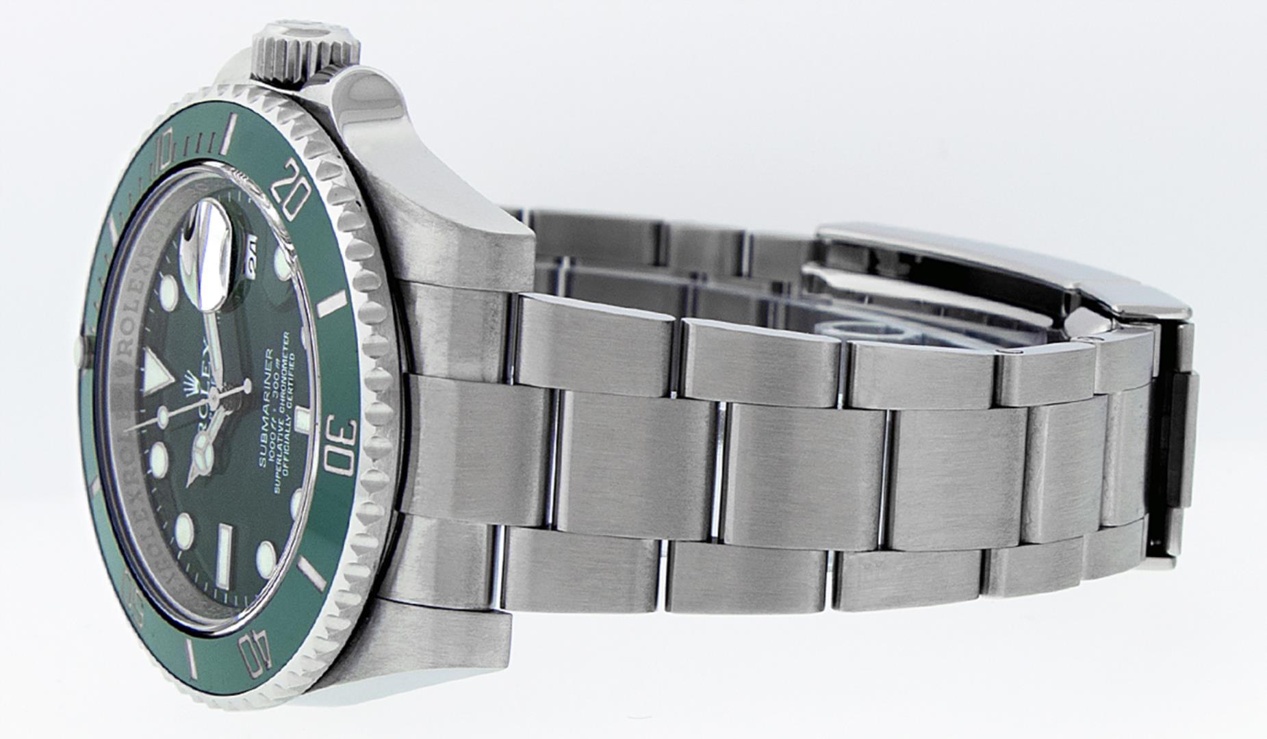 Rolex Mens Stainless Steel "Hulk" Submariner Wristwatch