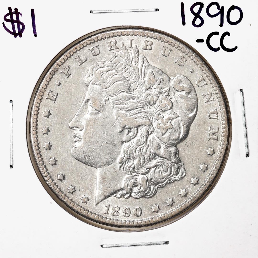 1890-CC $1 Morgan Silver Dollar Coin