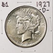 1927-D $1 Peace Silver Dollar Coin