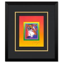 Peter Max "Blushing Beauty on Blends" Limited Edition Lithograph on Paper