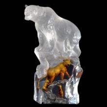 Kitty Cantrell "First Dawn (Bear)" Limited Edition Mixed Media Lucite Sculpture