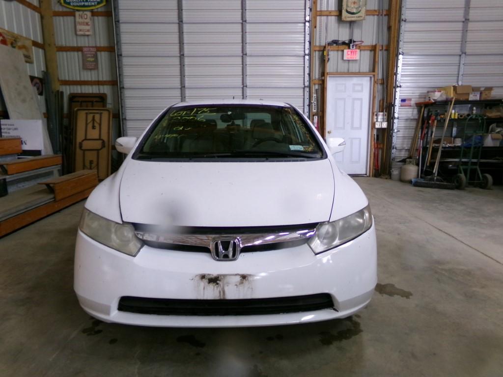 2006 Honda Civic Hybrid, White, 250,427 Miles, Vin #: JHMFA36206S004935 - N