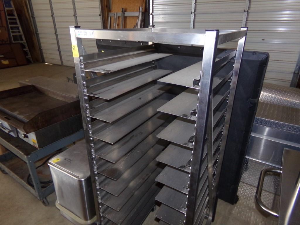 Epco Stainless Steel Sheet Pan Rack on Wheels, 12 Deck