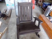24'' Wide Dark Stained Rocking Chair