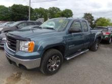 2010 GMC Sierra 1500 Ext. Cab SLT, Leather, After Market Wheels, 4x4, Blue,