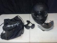 Bell helmet(XL) with Guard and bag, AND goggles