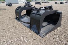 New! Wolverine Skid Steer Grapple Bucket Attachment