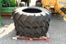 TWO MICHELIN AGRIBIB 14.9R28 TIRES (UNUSED)