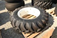 GOODYEAR 14.9-28 TIRE WITH 6 BOLT RIM (AS NEW)