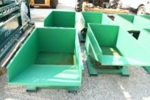 FOUR SELF TIPPING BINS WITH FORKLIFT POCKETS (UNUSED)