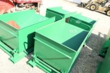 FOUR SELF TIPPING BINS WITH FORKLIFT POCKETS (UNUSED)