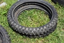 Pair Dunlop Geomax MX33F 80/100-21 Dirt Bike Tires