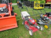 PALLET OF PUSH MOWERS AND TILLERS ALL NEED TLC