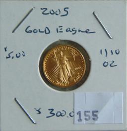 2005 1/10 Oz. Gold Eagle.