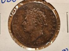 1826 Great Britain half-penny