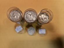 Three Rolls of Buffalo Nickels