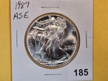 GEM Brilliant Uncirculated 1987 American Silver Eagle