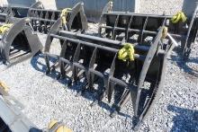 2024 MID-STATE 72'' E-SERIES RAKE ROOT GRAPPLE SKID STEER ATTACHMENT