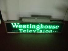Westinghouse Television Vintage Advertising Lightup Display