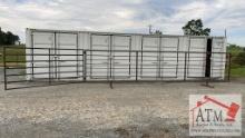 Continuous 24' Livestock Fence Panel w/ 10' Gate