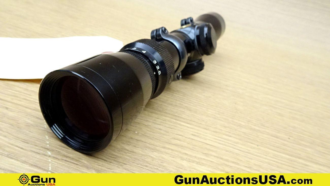 Weaver VH-8 Scope. Very Good. Gloss Black, 5-8x28 mm, Leupold Base & Rings, Long Eye relief, Duplex