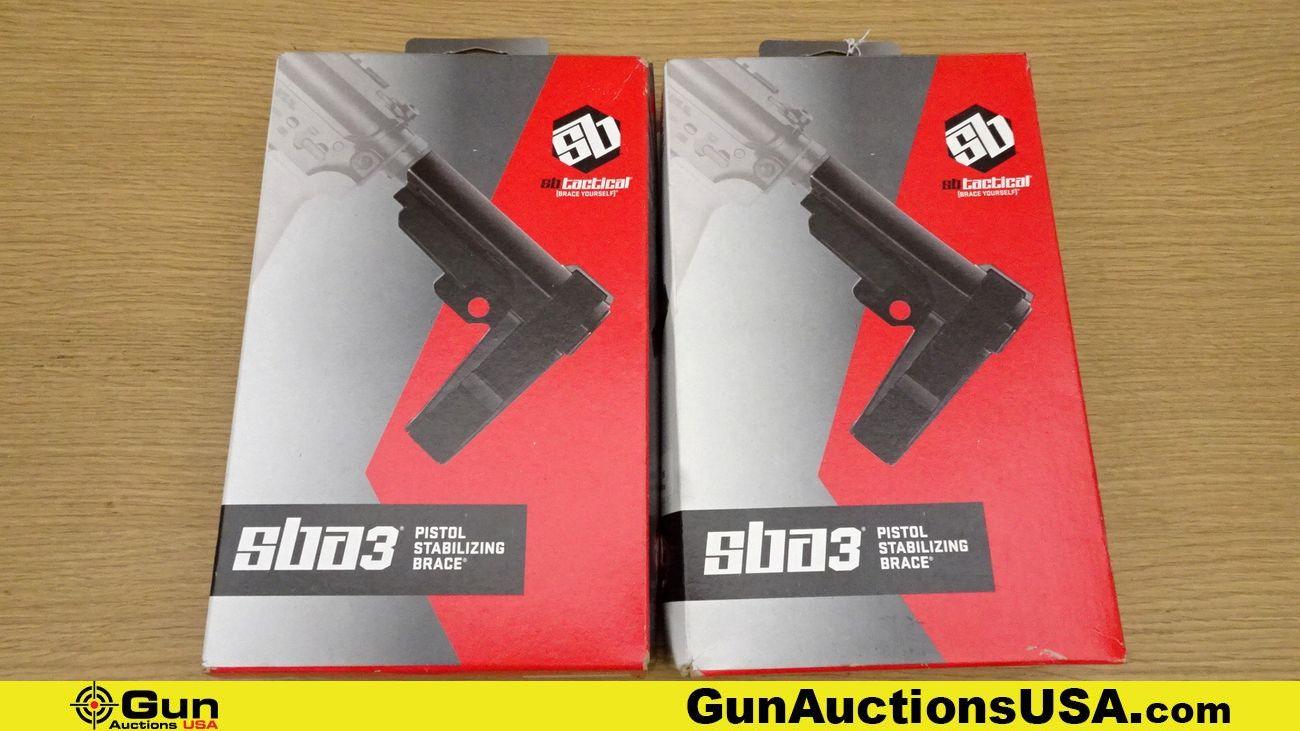 SB Tactical Pistol Brace Stabilizers. NEW in Box. Lot of 2; Grey Pistol Braces Stabilizers For AR15