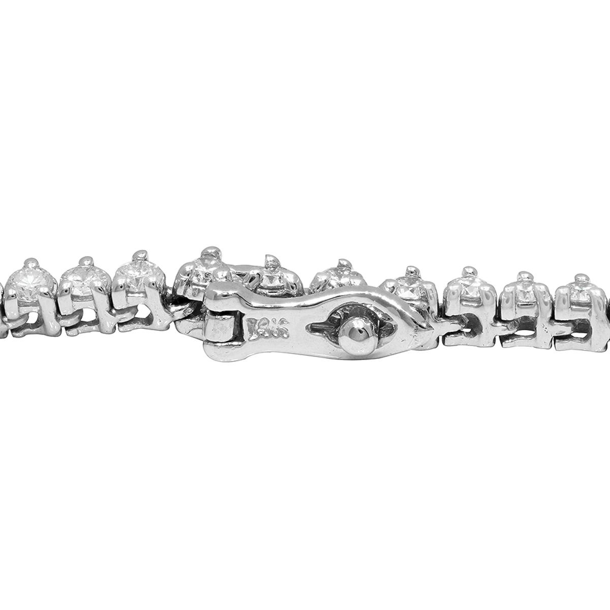 14k White Gold 10.30ct Diamond Necklace