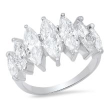 18K White Gold Setting with 3.00ct Diamond Ladies Ring