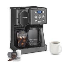 Cuisinart 12-Cup Black Stainless Coffee Center 2 in. 1-Coffee Maker, Retail $200.00