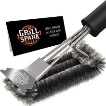 BBQ Grill Brush and Scraper, 18" | Stainless Steel Cleaning Brush Accessories, Retail $20.00