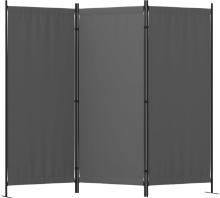 Room Divider, 3 Panel Folding Privacy Screen, w/Metal Feet, 102"Wx16"Dx71"H,(Black), Retail $55.00