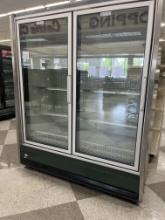 Two Door Hussmann NRF Freezer, gas defrost