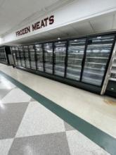 10 Doors Hussmann RL Frozen Food, gas defrost