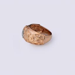 14K Rose Gold & Moissanite Ring