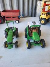 (2) Metal Precision Toy John Deere Tractors